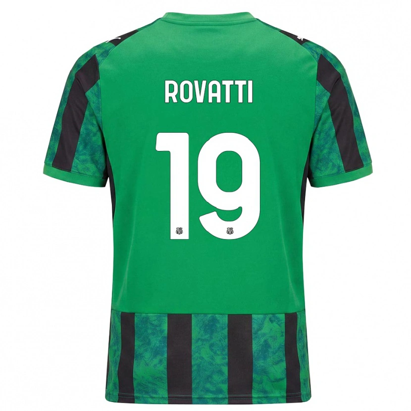 Danxen Mann Matteo Rovatti #19 Grønn Svart Hvit Hjemmetrøye Drakt Trøye 2026/27 Skjorter T-Skjorte