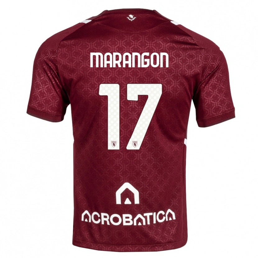 Danxen Mann Riccardo Marangon #17 Burgunder Hvit Hjemmetrøye Drakt Trøye 2026/27 Skjorter T-Skjorte