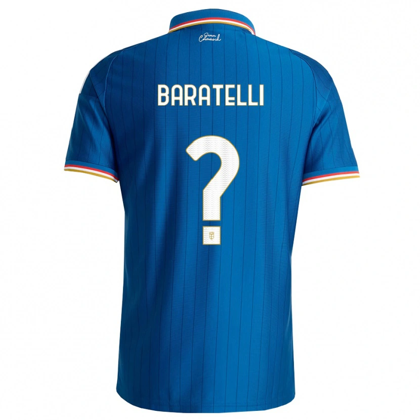 Danxen Mann Mattia Baratelli #0 Blå Hvit Rød Hjemmetrøye Drakt Trøye 2026/27 Skjorter T-Skjorte
