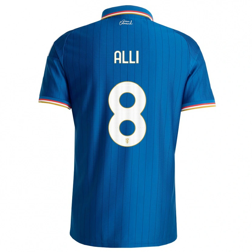 Danxen Mann Dele Alli #8 Blå Hvit Rød Hjemmetrøye Drakt Trøye 2026/27 Skjorter T-Skjorte