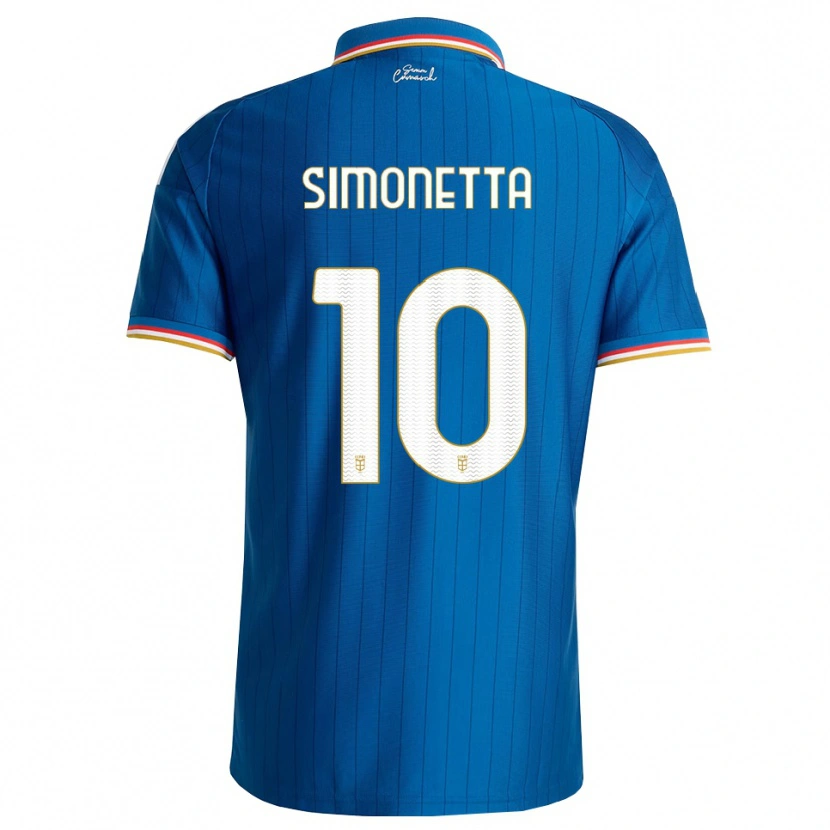 Danxen Mann Jacopo Simonetta #10 Blå Hvit Rød Hjemmetrøye Drakt Trøye 2026/27 Skjorter T-Skjorte