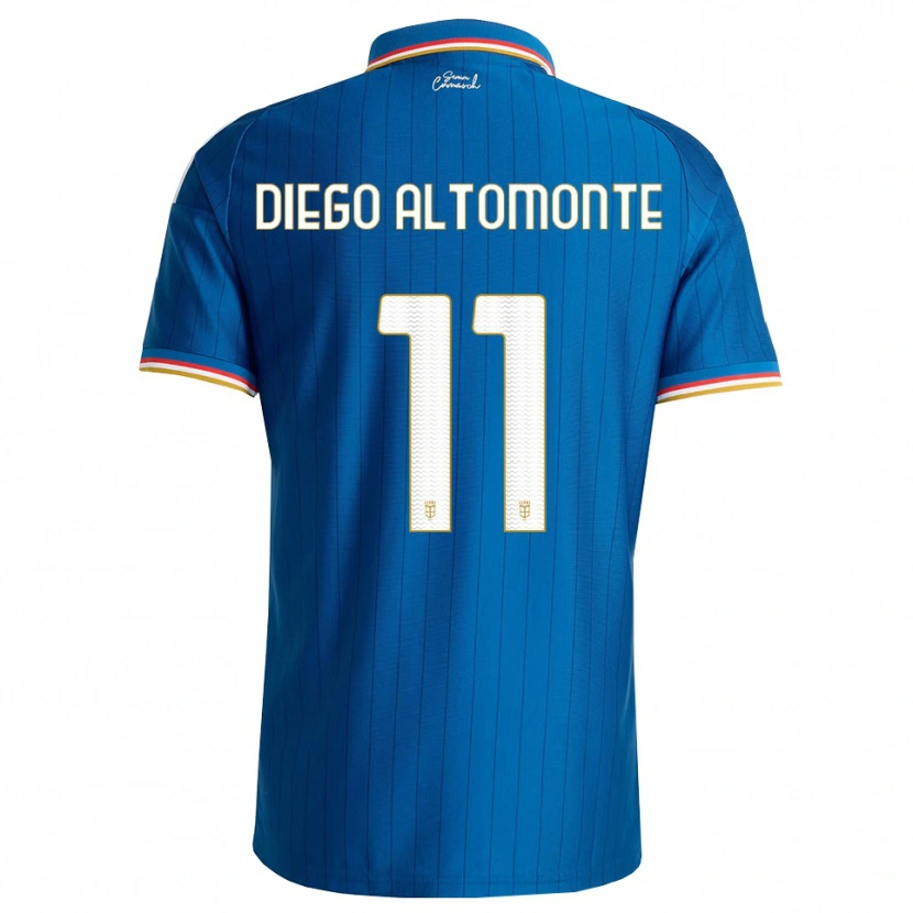 Danxen Mann Thomas Diego Altomonte #11 Blå Hvit Rød Hjemmetrøye Drakt Trøye 2026/27 Skjorter T-Skjorte