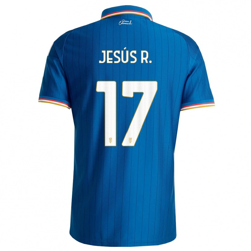 Danxen Mann Jesús Rodríguez #17 Blå Hvit Rød Hjemmetrøye Drakt Trøye 2026/27 Skjorter T-Skjorte
