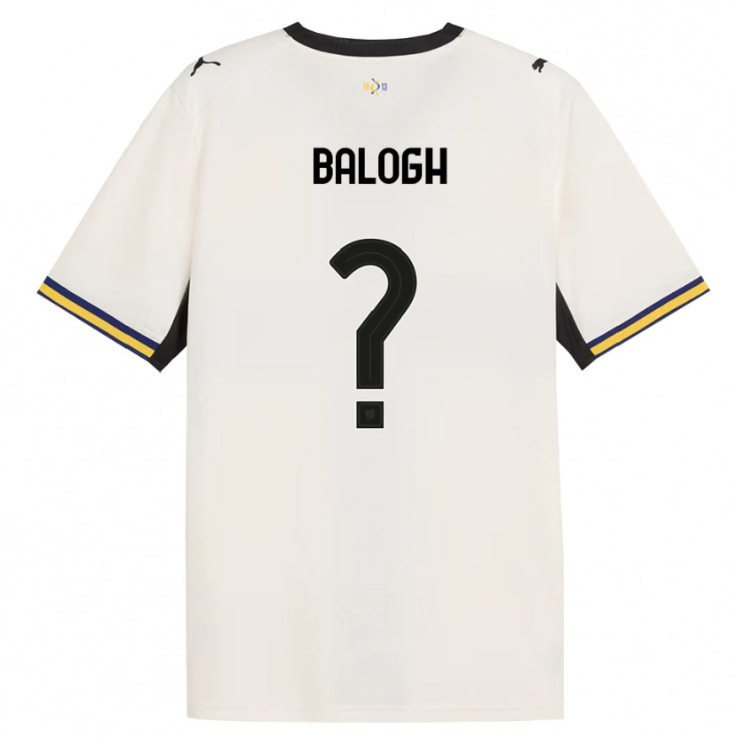 Danxen Mann Botond Balogh #0 Off-White Svart Gul Hjemmetrøye Drakt Trøye 2026/27 Skjorter T-Skjorte