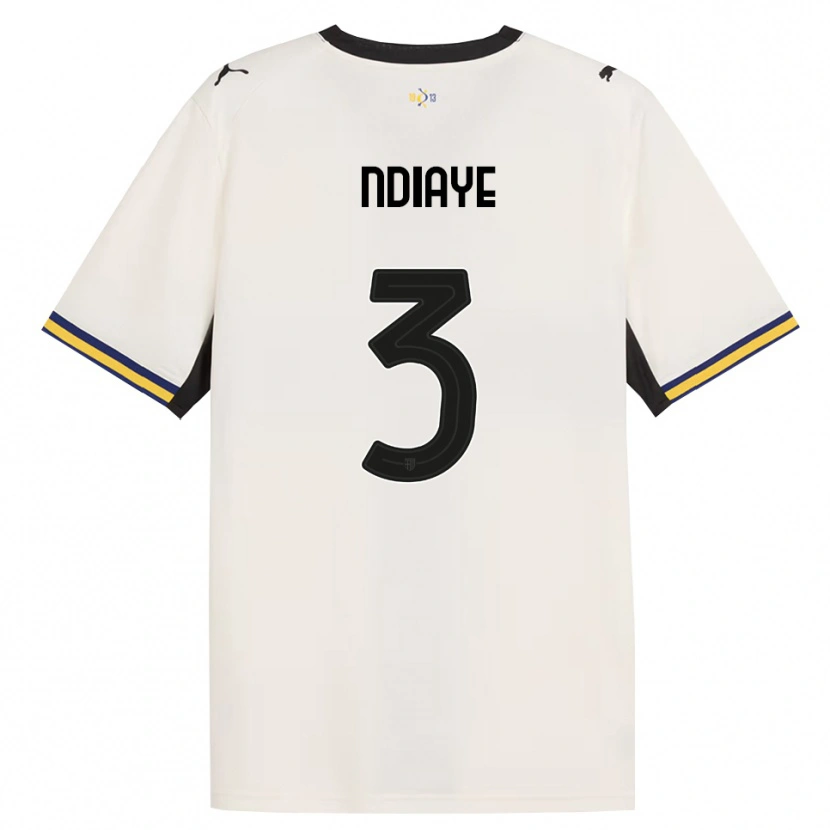 Danxen Mann Abdoulaye Ndiaye #3 Off-White Svart Gul Hjemmetrøye Drakt Trøye 2026/27 Skjorter T-Skjorte