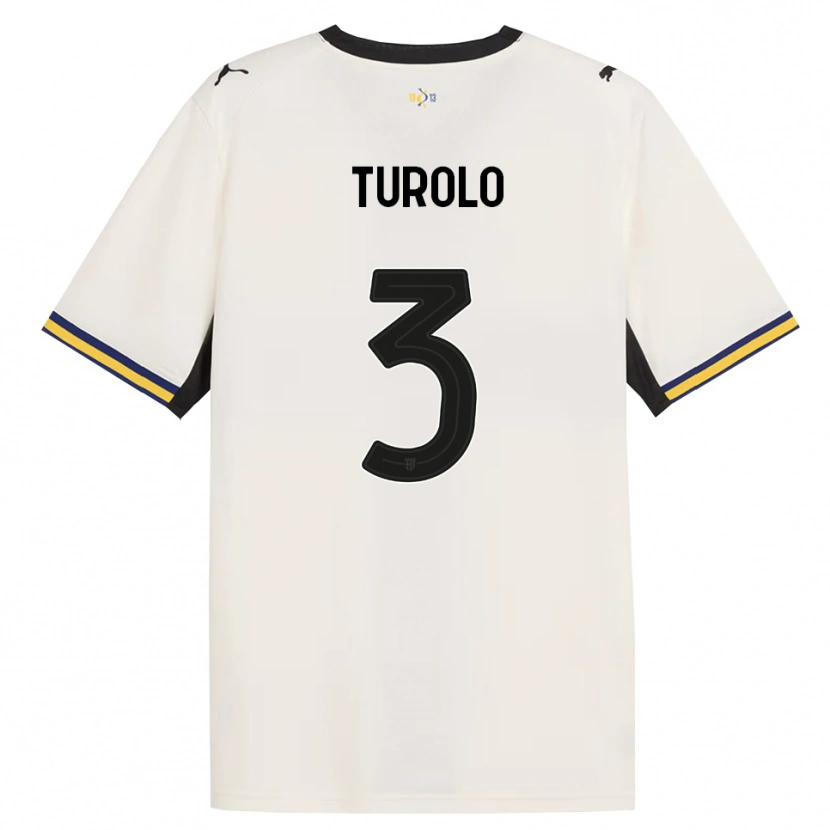 Danxen Mann Alessio Turolo #3 Off-White Svart Gul Hjemmetrøye Drakt Trøye 2026/27 Skjorter T-Skjorte