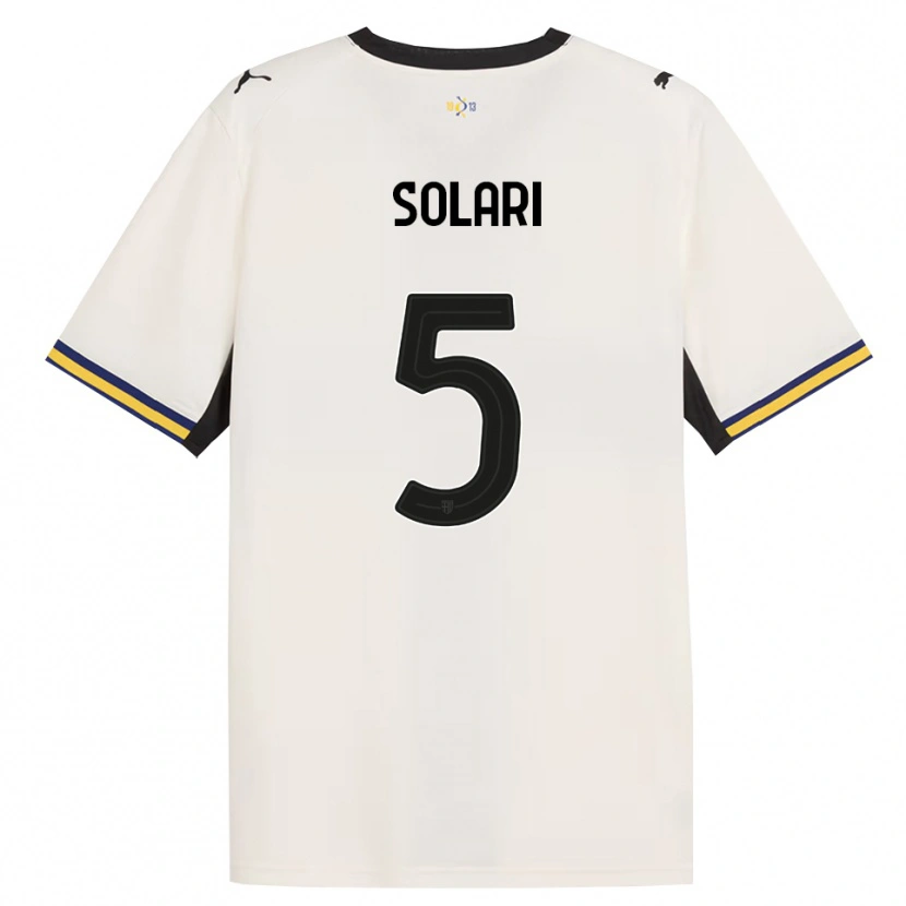 Danxen Mann Giacomo Solari #5 Off-White Svart Gul Hjemmetrøye Drakt Trøye 2026/27 Skjorter T-Skjorte