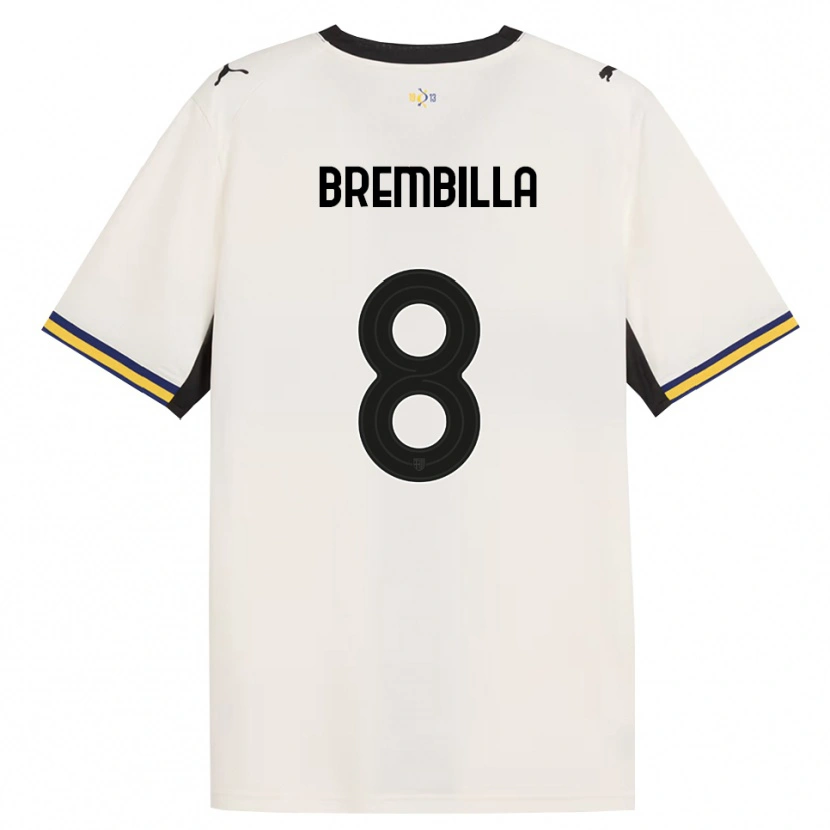 Danxen Mann Cristiano Brembilla #8 Off-White Svart Gul Hjemmetrøye Drakt Trøye 2026/27 Skjorter T-Skjorte