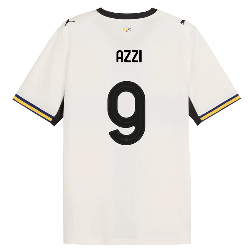 Danxen Mann Federico Azzi #9 Off-White Svart Gul Hjemmetrøye Drakt Trøye 2026/27 Skjorter T-Skjorte