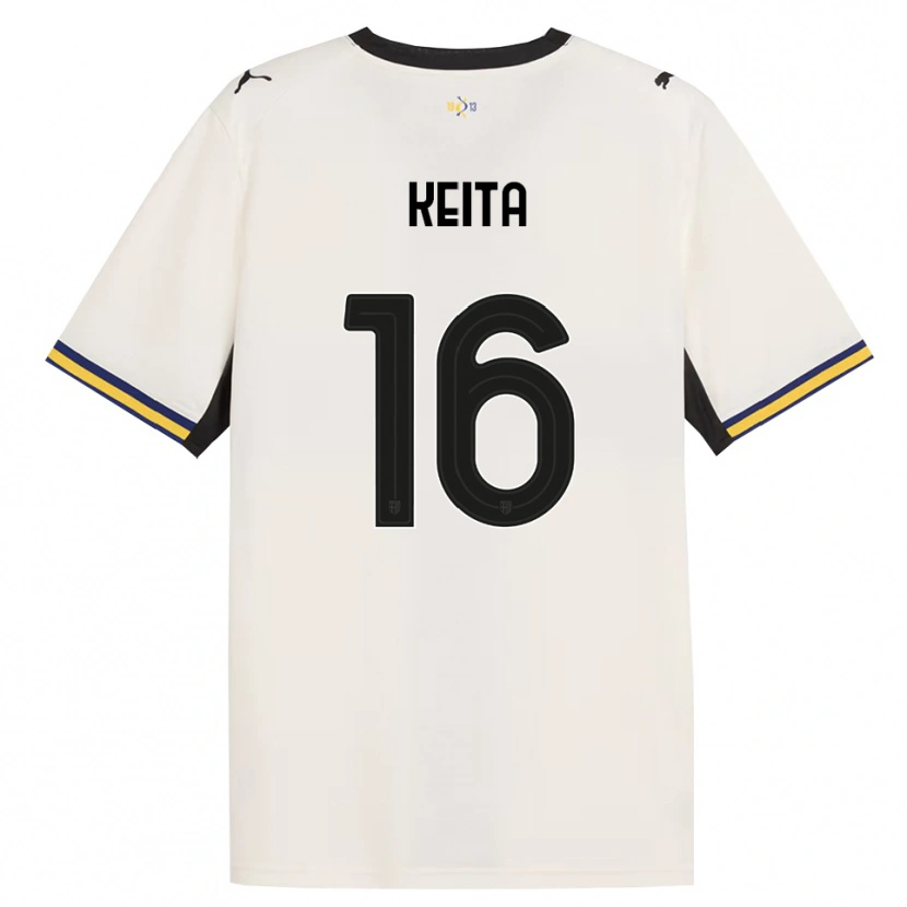 Danxen Mann Mandela Keita #16 Off-White Svart Gul Hjemmetrøye Drakt Trøye 2026/27 Skjorter T-Skjorte