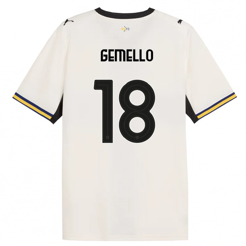 Danxen Mann Andrea Gemello #18 Off-White Svart Gul Hjemmetrøye Drakt Trøye 2026/27 Skjorter T-Skjorte