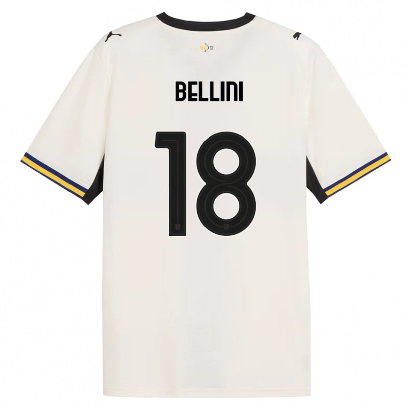 Danxen Mann Gabriele Bellini #18 Off-White Svart Gul Hjemmetrøye Drakt Trøye 2026/27 Skjorter T-Skjorte
