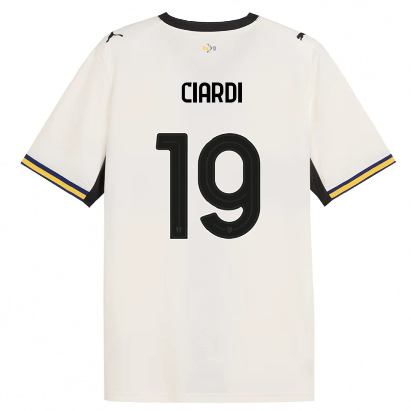 Danxen Mann Alessandro Ciardi #19 Off-White Svart Gul Hjemmetrøye Drakt Trøye 2026/27 Skjorter T-Skjorte