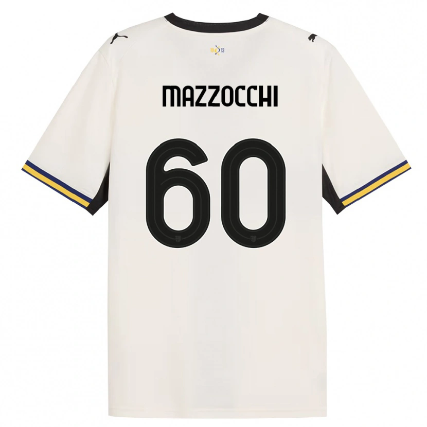 Danxen Mann Alessandro Mazzocchi #60 Off-White Svart Gul Hjemmetrøye Drakt Trøye 2026/27 Skjorter T-Skjorte