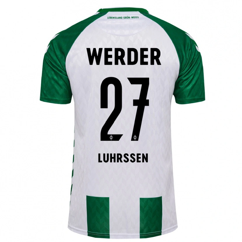 Danxen Mann Nina Luhrssen #27 Grønn Hvit Hjemmetrøye Drakt Trøye 2026/27 Skjorter T-Skjorte