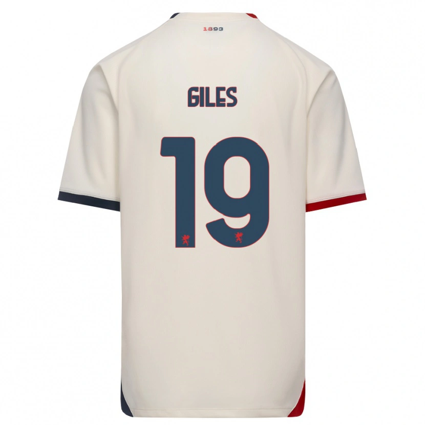 Danxen Mann Heidi Giles #19 Off-White Rød Bortetrøye Drakt Trøye 2026/27 Skjorter T-Skjorte
