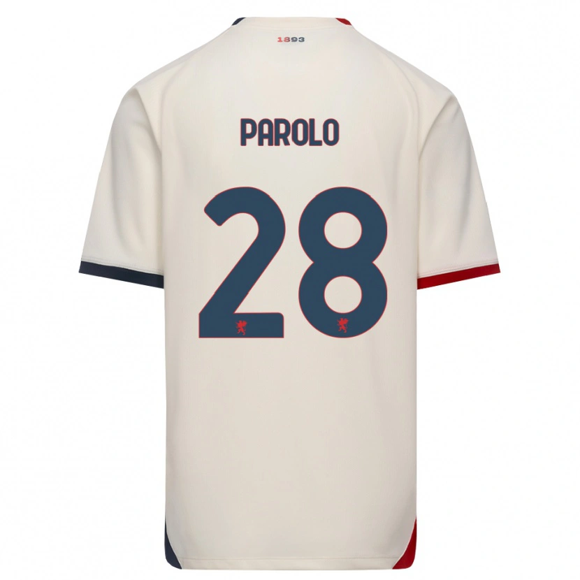 Danxen Mann Lucrezia Parolo #28 Off-White Rød Bortetrøye Drakt Trøye 2026/27 Skjorter T-Skjorte