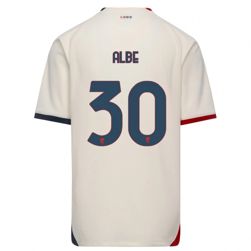 Danxen Mann Salem Albè #30 Off-White Rød Bortetrøye Drakt Trøye 2026/27 Skjorter T-Skjorte