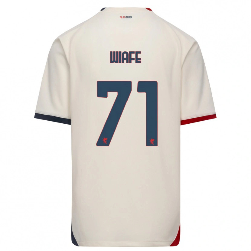 Danxen Mann Samuel Wiafe #71 Off-White Rød Bortetrøye Drakt Trøye 2026/27 Skjorter T-Skjorte