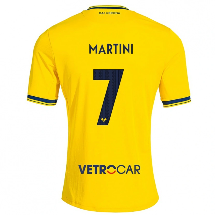 Danxen Mann Matteo Martini #7 Gul Rød Bortetrøye Drakt Trøye 2026/27 Skjorter T-Skjorte