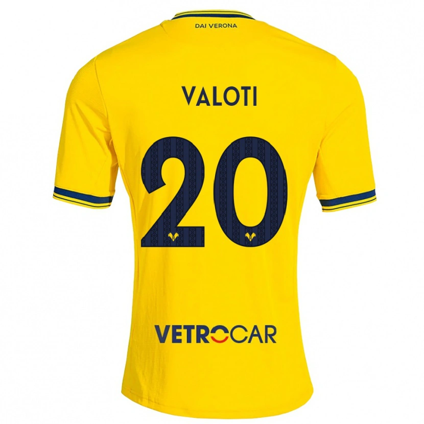Danxen Mann Alessandro Valoti #20 Gul Rød Bortetrøye Drakt Trøye 2026/27 Skjorter T-Skjorte