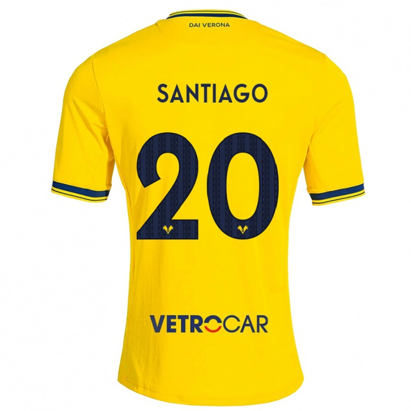Danxen Mann Yellu Santiago #20 Gul Rød Bortetrøye Drakt Trøye 2026/27 Skjorter T-Skjorte