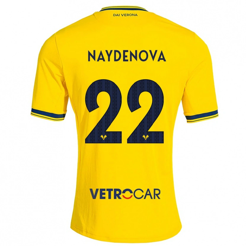 Danxen Mann Ivana Naydenova #22 Gul Rød Bortetrøye Drakt Trøye 2026/27 Skjorter T-Skjorte