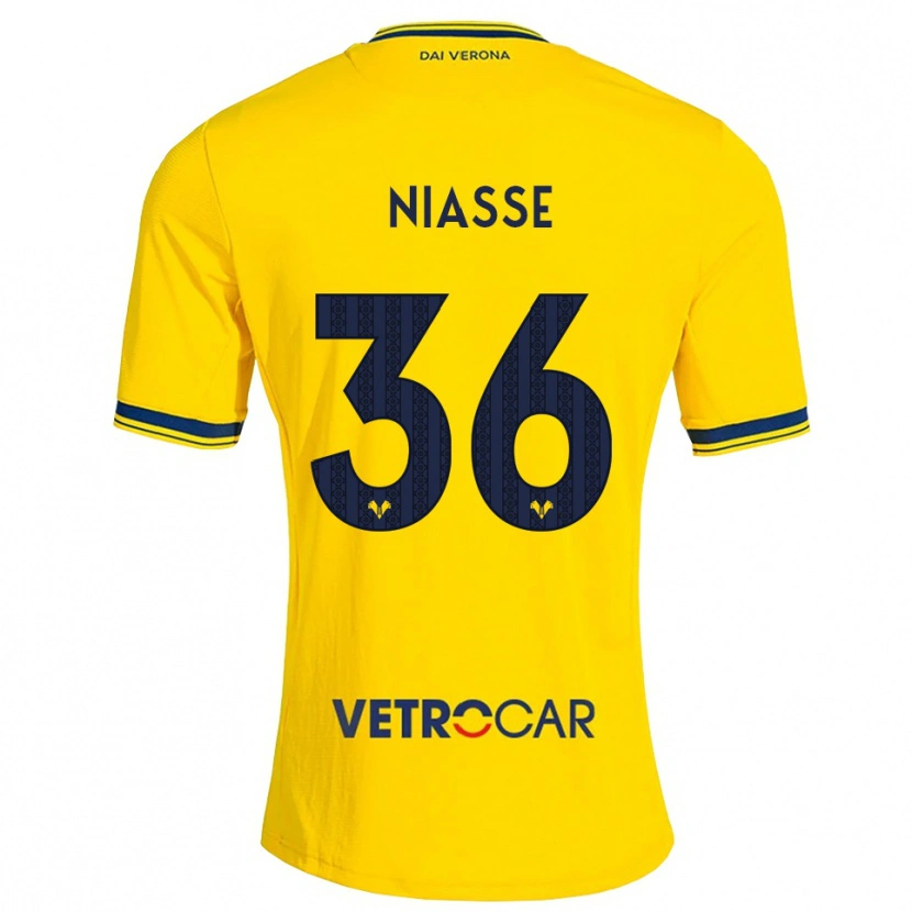Danxen Mann Cheikh Niasse #36 Gul Rød Bortetrøye Drakt Trøye 2026/27 Skjorter T-Skjorte