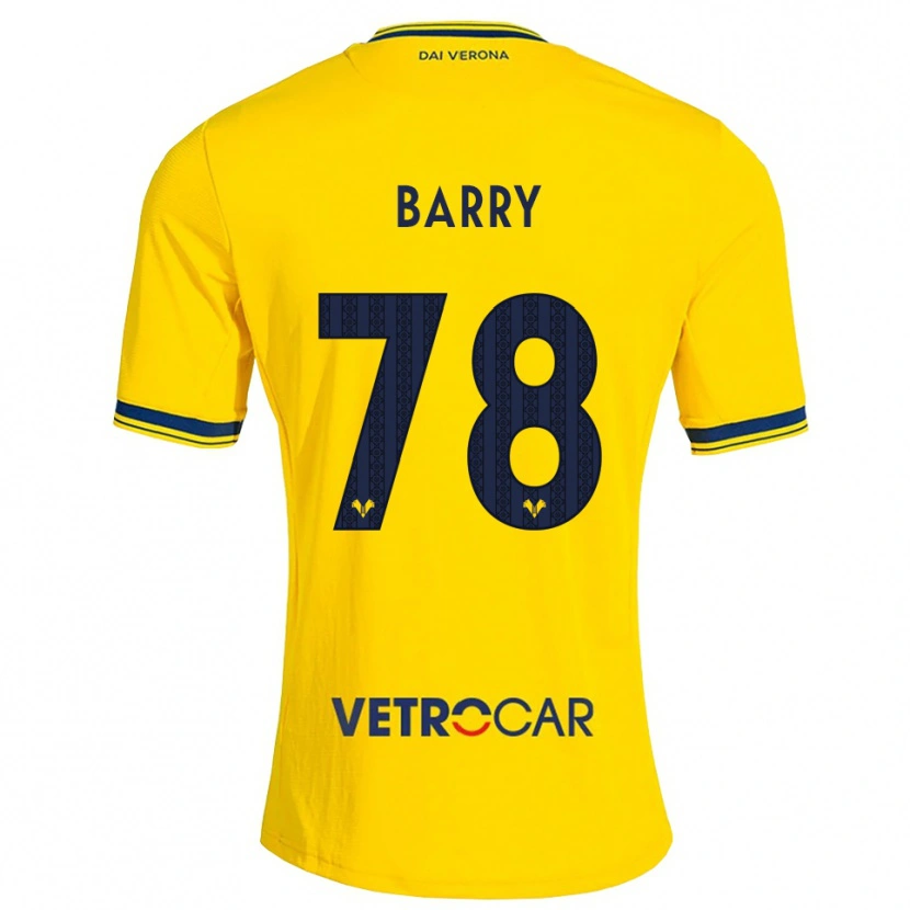 Danxen Mann Oumar Barry #78 Gul Rød Bortetrøye Drakt Trøye 2026/27 Skjorter T-Skjorte