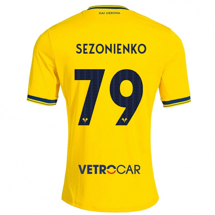 Danxen Mann Kacper Sezonienko #79 Gul Rød Bortetrøye Drakt Trøye 2026/27 Skjorter T-Skjorte