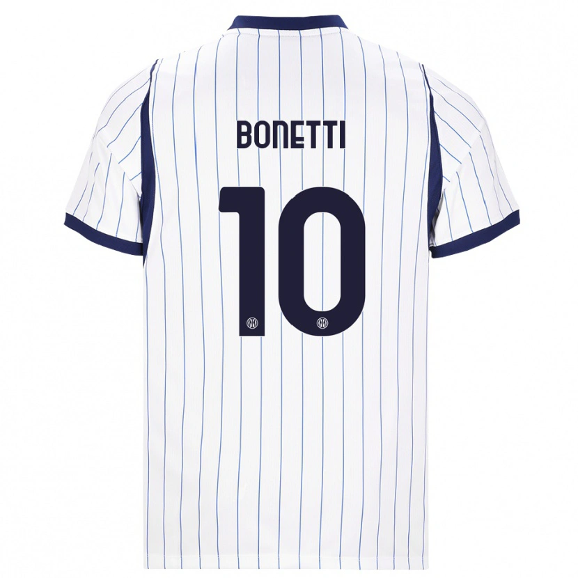 Danxen Mann Tatiana Bonetti #10 Hvit Marineblå Bortetrøye Drakt Trøye 2026/27 Skjorter T-Skjorte