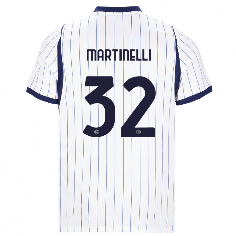 Danxen Mann Matilde Martinelli #32 Hvit Marineblå Bortetrøye Drakt Trøye 2026/27 Skjorter T-Skjorte