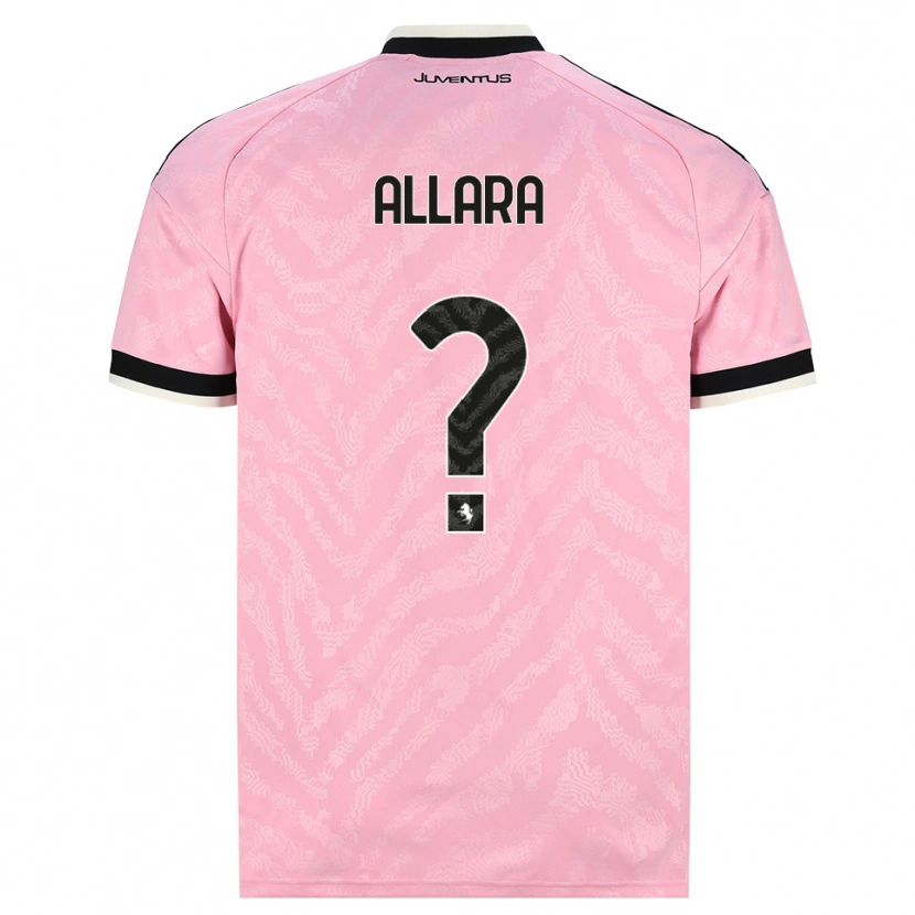 Danxen Mann Lorenzo Allara #0 Rosa Svart Bortetrøye Drakt Trøye 2026/27 Skjorter T-Skjorte
