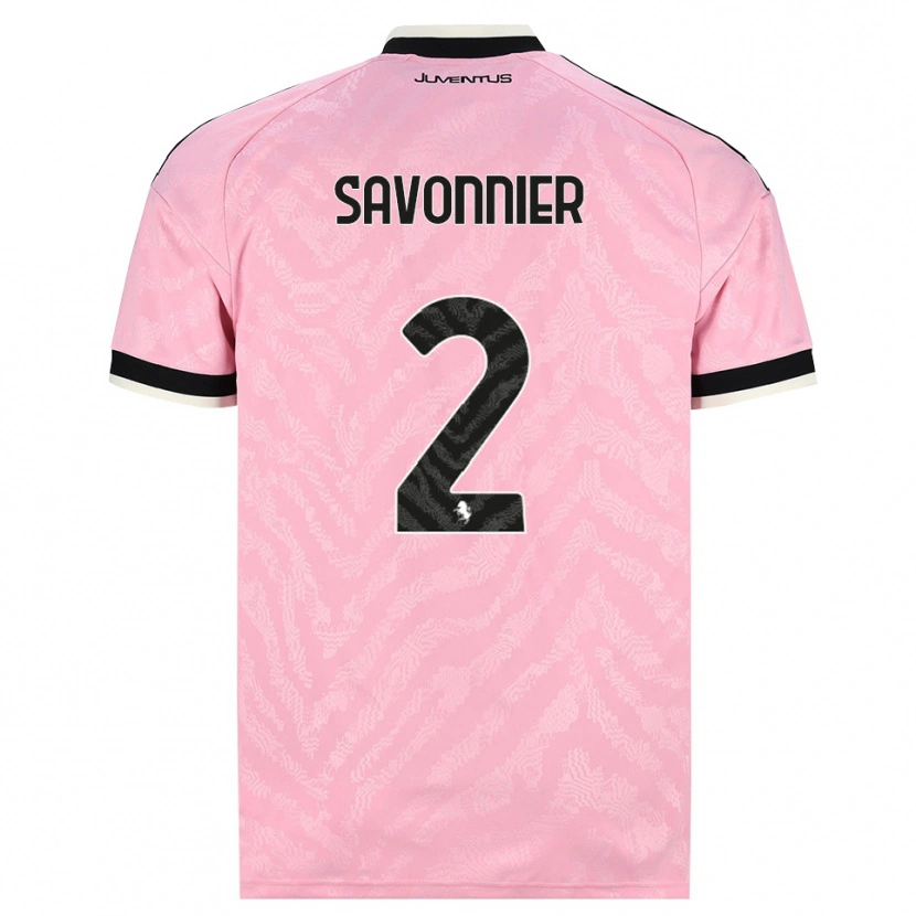 Danxen Mann Nelson Savonnier #2 Rosa Svart Bortetrøye Drakt Trøye 2026/27 Skjorter T-Skjorte