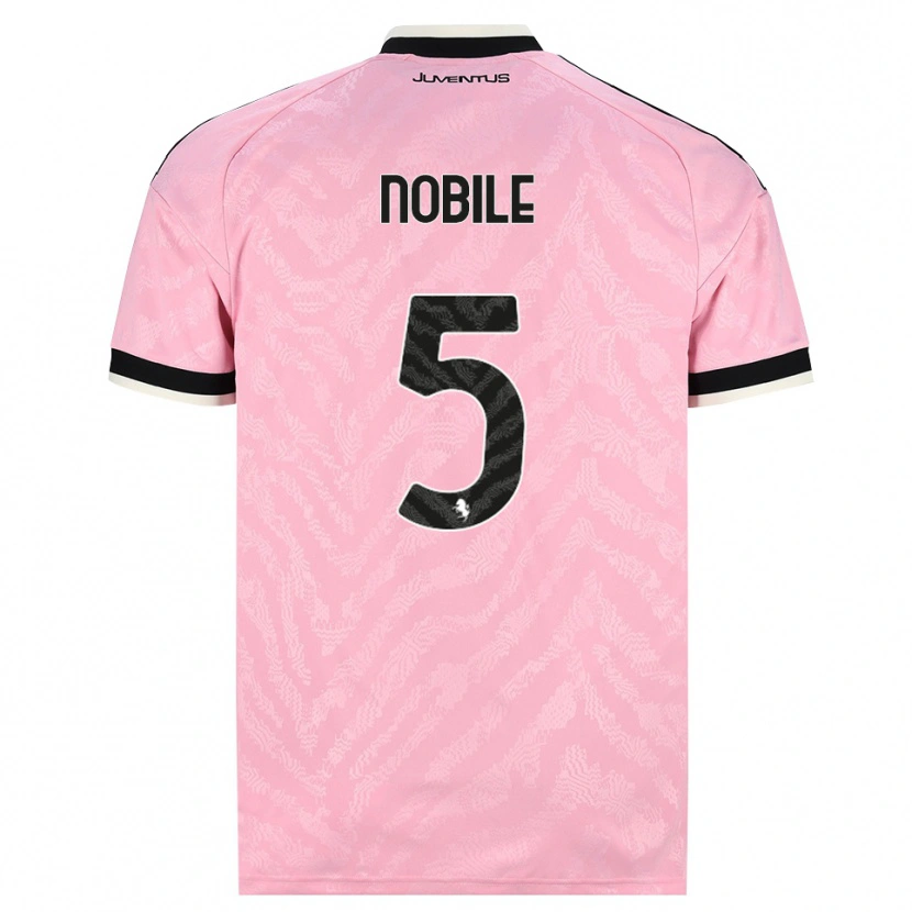 Danxen Mann Riccardo Nobile #5 Rosa Svart Bortetrøye Drakt Trøye 2026/27 Skjorter T-Skjorte