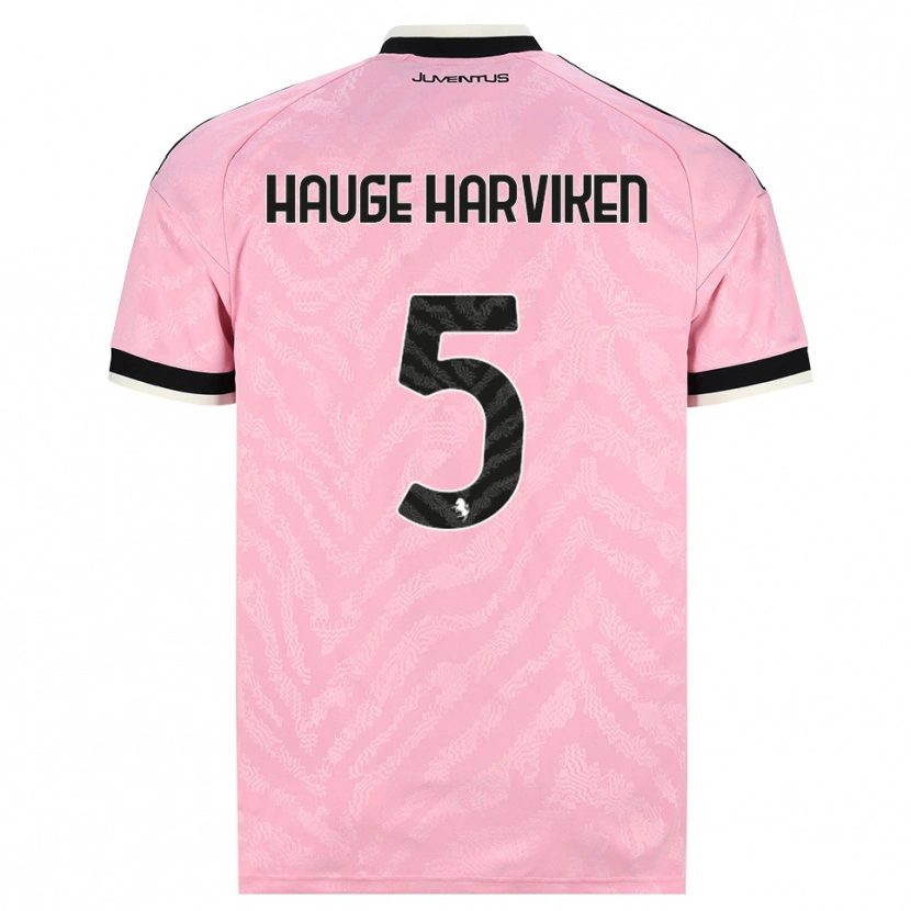 Danxen Mann Mathilde Hauge Harviken #5 Rosa Svart Bortetrøye Drakt Trøye 2026/27 Skjorter T-Skjorte