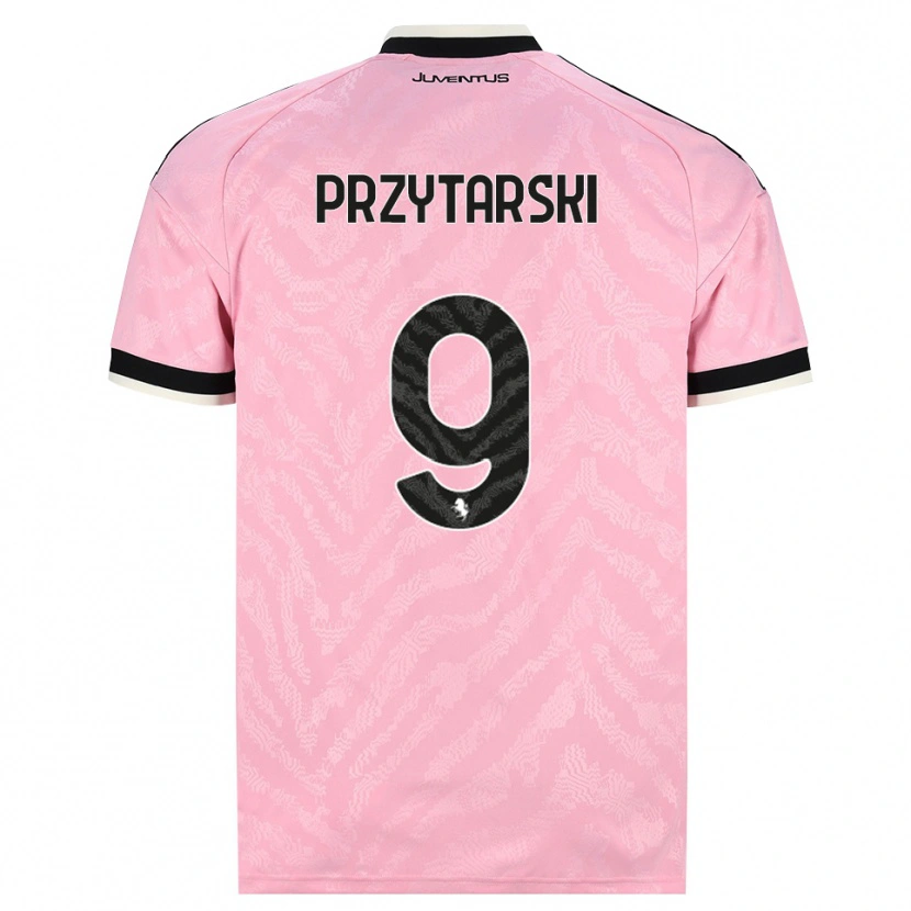 Danxen Mann Aleksander Przytarski #9 Rosa Svart Bortetrøye Drakt Trøye 2026/27 Skjorter T-Skjorte