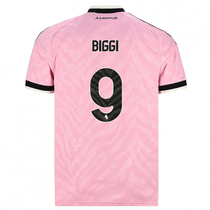 Danxen Mann Silvano Biggi #9 Rosa Svart Bortetrøye Drakt Trøye 2026/27 Skjorter T-Skjorte