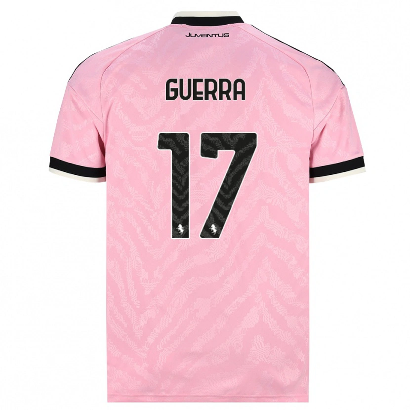 Danxen Mann Simone Guerra #17 Rosa Svart Bortetrøye Drakt Trøye 2026/27 Skjorter T-Skjorte