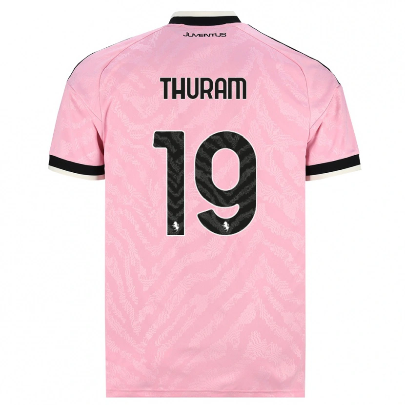 Danxen Mann Khéphren Thuram #19 Rosa Svart Bortetrøye Drakt Trøye 2026/27 Skjorter T-Skjorte