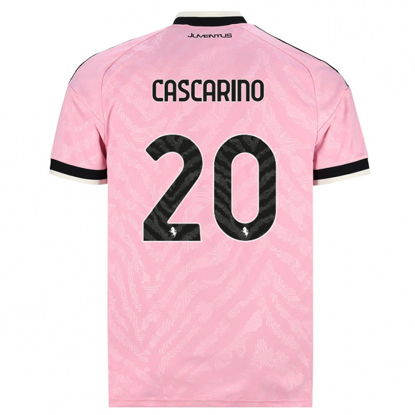 Danxen Mann Estelle Cascarino #20 Rosa Svart Bortetrøye Drakt Trøye 2026/27 Skjorter T-Skjorte
