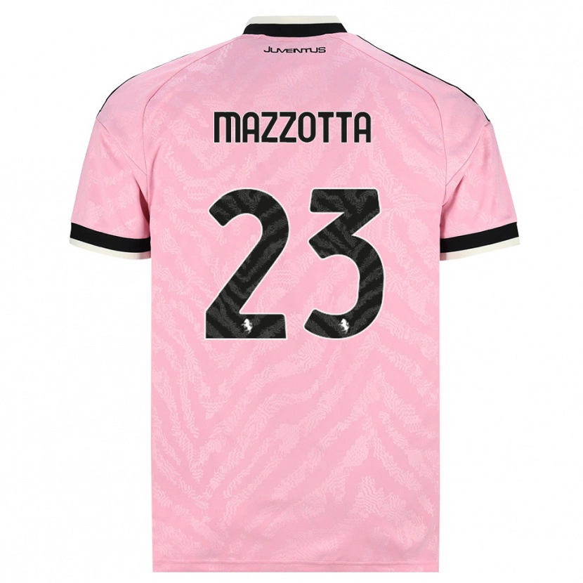 Danxen Mann Raphael Mazzotta #23 Rosa Svart Bortetrøye Drakt Trøye 2026/27 Skjorter T-Skjorte