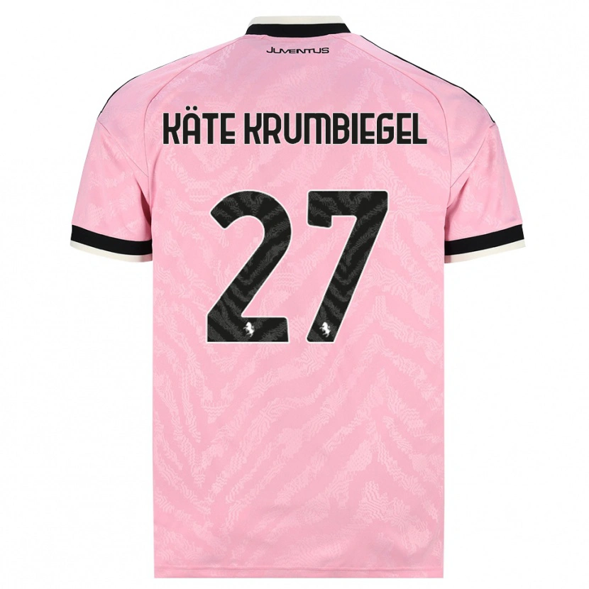 Danxen Mann Paulina Käte Krumbiegel #27 Rosa Svart Bortetrøye Drakt Trøye 2026/27 Skjorter T-Skjorte