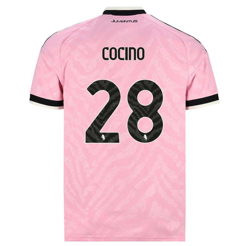 Danxen Mann Martina Cocino #28 Rosa Svart Bortetrøye Drakt Trøye 2026/27 Skjorter T-Skjorte