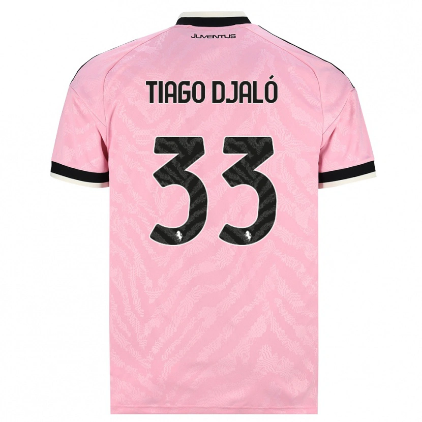Danxen Mann Tiago Djalo #33 Rosa Svart Bortetrøye Drakt Trøye 2026/27 Skjorter T-Skjorte