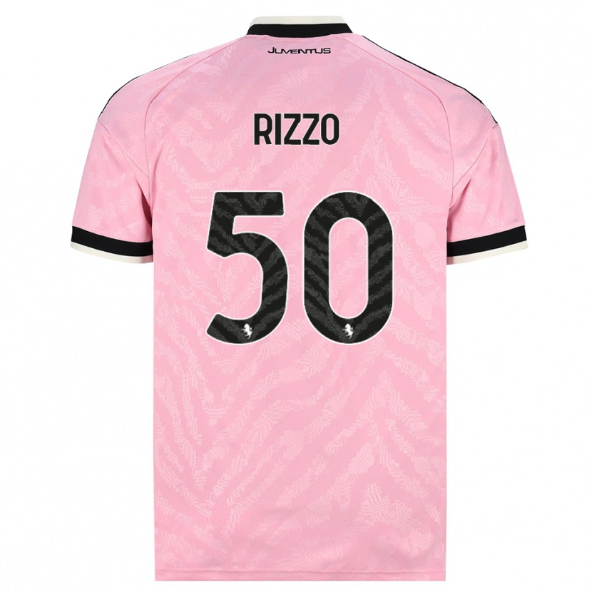 Danxen Mann Niccolò Rizzo #50 Rosa Svart Bortetrøye Drakt Trøye 2026/27 Skjorter T-Skjorte
