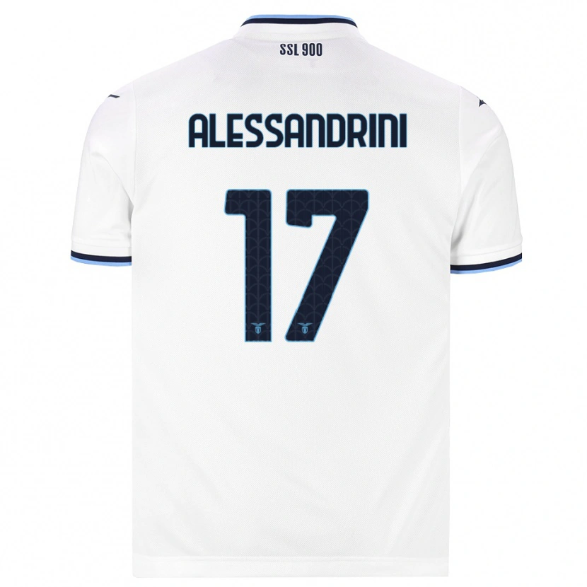 Danxen Mann Fabrizio Alessandrini #17 Hvit Marineblå Bortetrøye Drakt Trøye 2026/27 Skjorter T-Skjorte