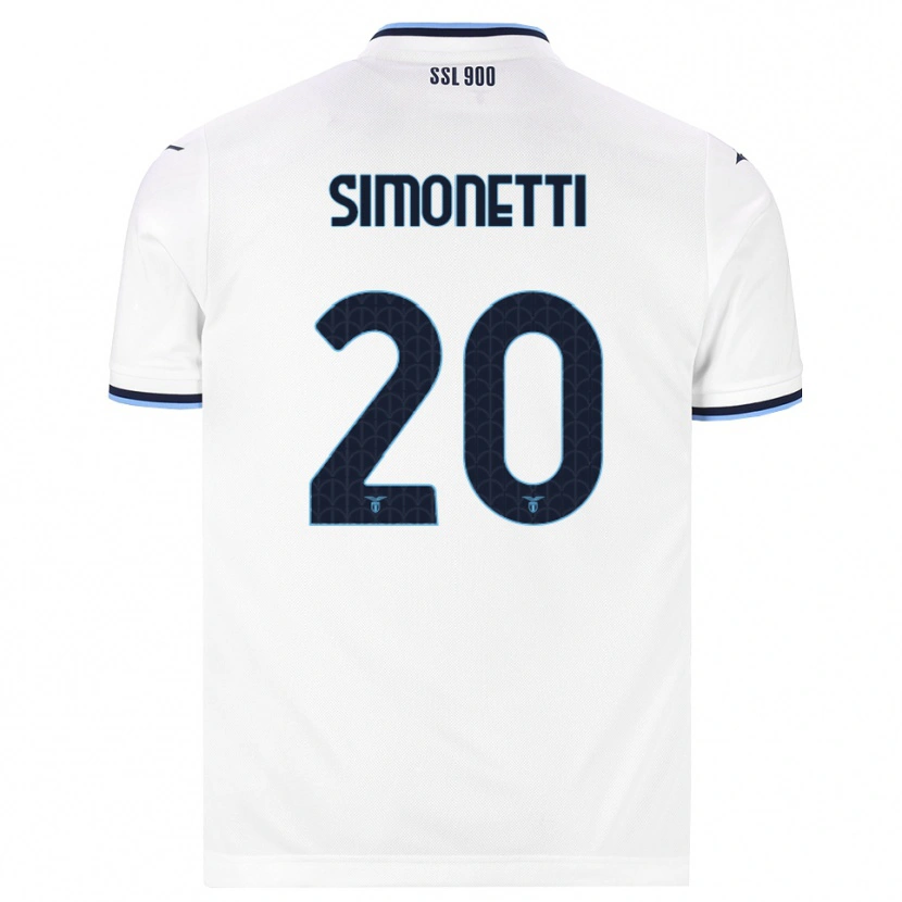 Danxen Mann Flaminia Simonetti #20 Hvit Marineblå Bortetrøye Drakt Trøye 2026/27 Skjorter T-Skjorte