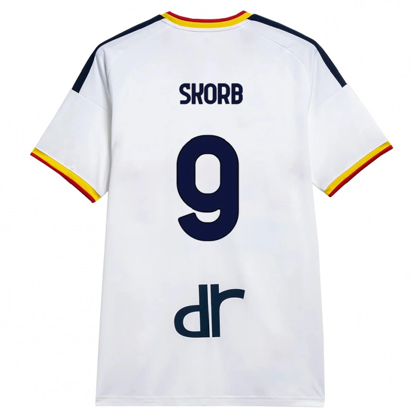 Danxen Mann Filip Skorb #9 Hvit Gul Rød Bortetrøye Drakt Trøye 2026/27 Skjorter T-Skjorte