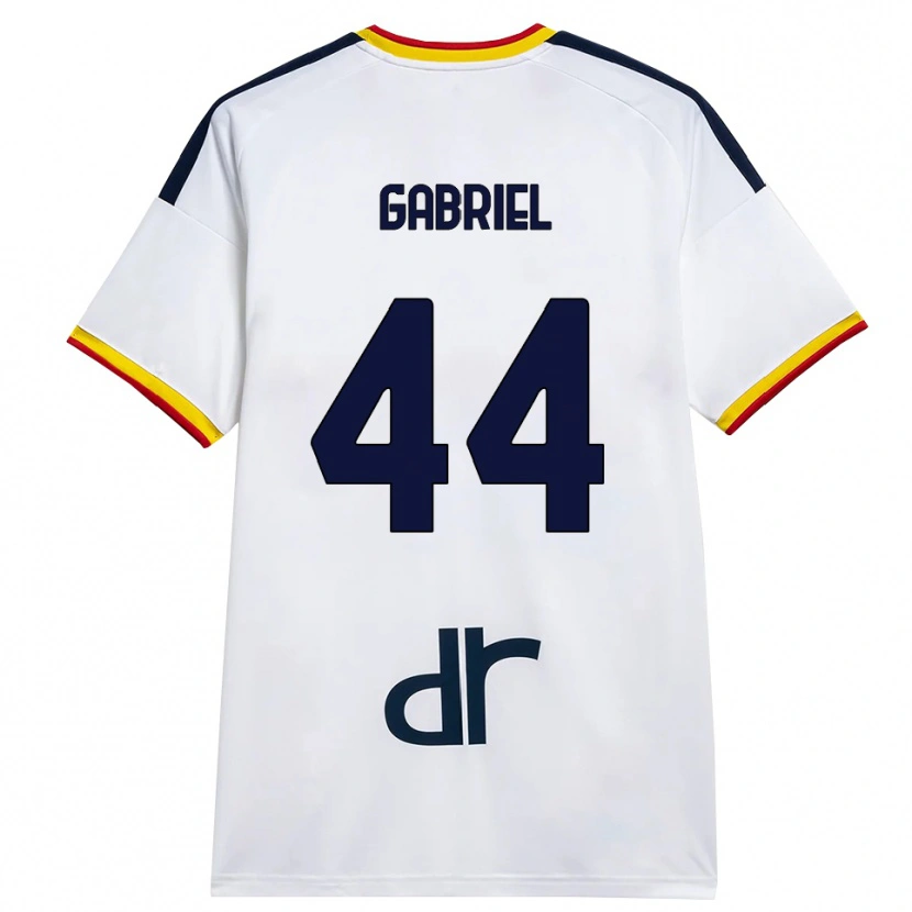 Danxen Mann Tiago Gabriel #44 Hvit Gul Rød Bortetrøye Drakt Trøye 2026/27 Skjorter T-Skjorte